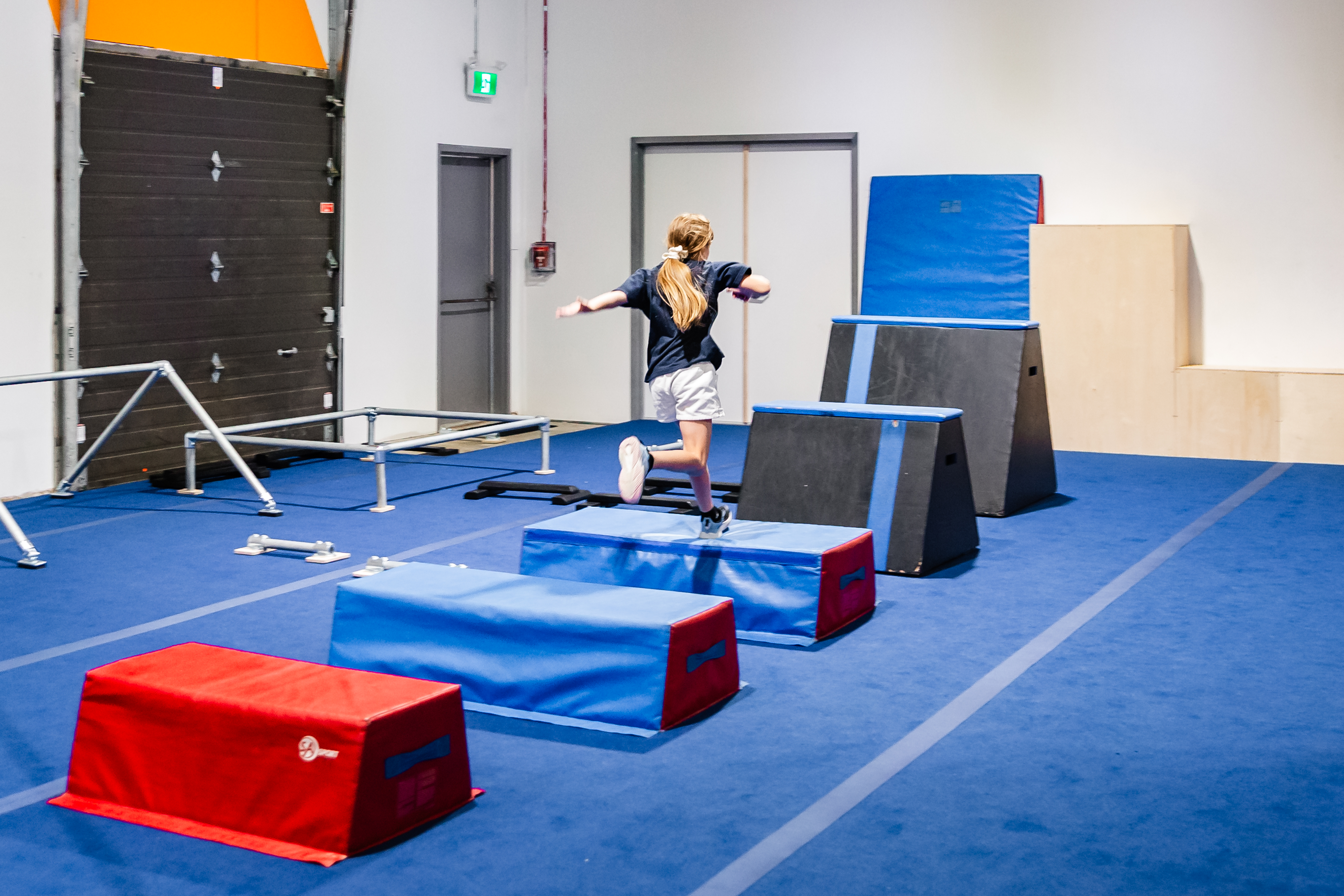 Aire d'entrainement pour les cours de Parkour chez Obstak